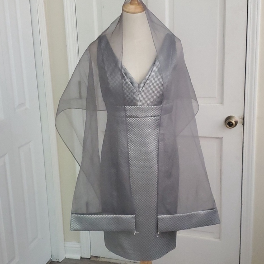 Sara Campbell Textured Cocktail Dress